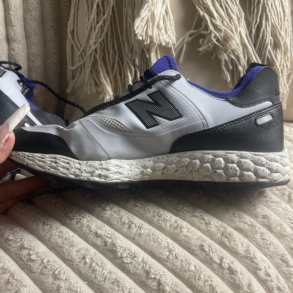 New Balance Men's Black, White, and Purple Sneakers - Picture 6 of 8